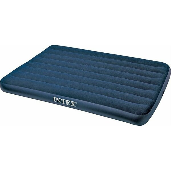 Intex Recreation Intex Downy Airbed Mattress, 75 In L, 54 In W, Full, Vinyl, Blue 68758